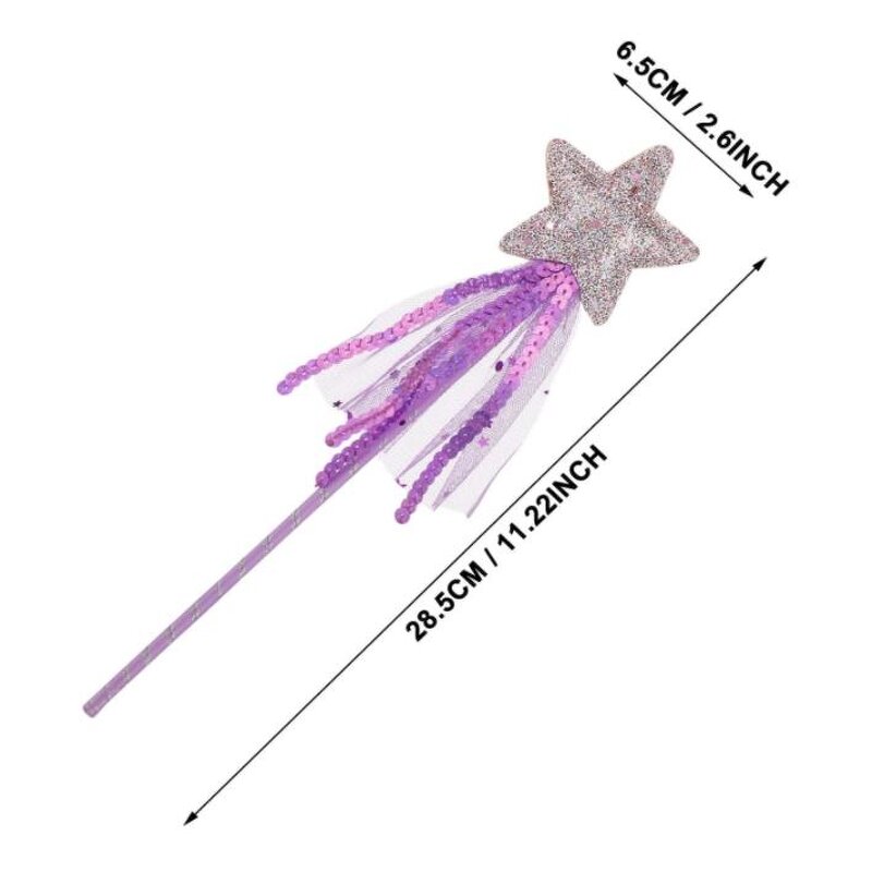 Glitter Wand Factory - OEM Star Princess Fairy Magic Stick Sequins Net