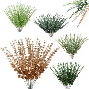 Artificial Eucalyptus Stems Factory - OEM DIY Bouquet Wedding Decor
