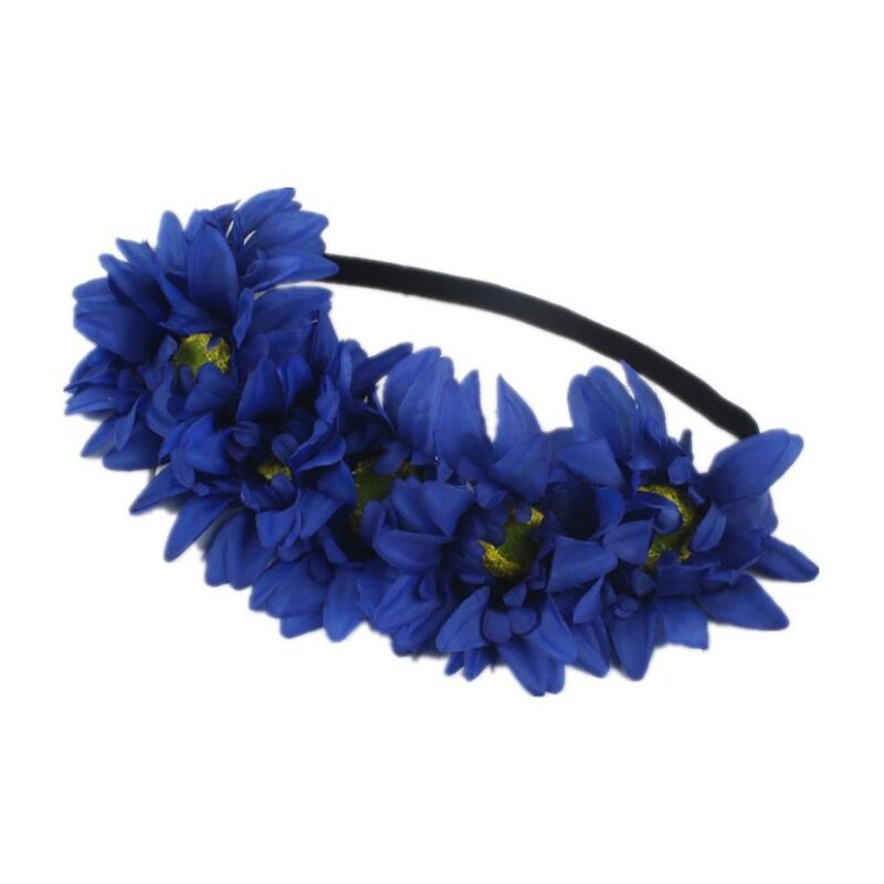 Sunflower Crown Factory - OEM Big Flower Garland Hawaiian Stretch Headpiece