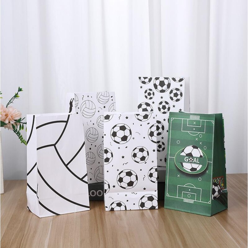 Soccer Party Bags Factory - OEM Kids Football Theme Treats Candy Gift