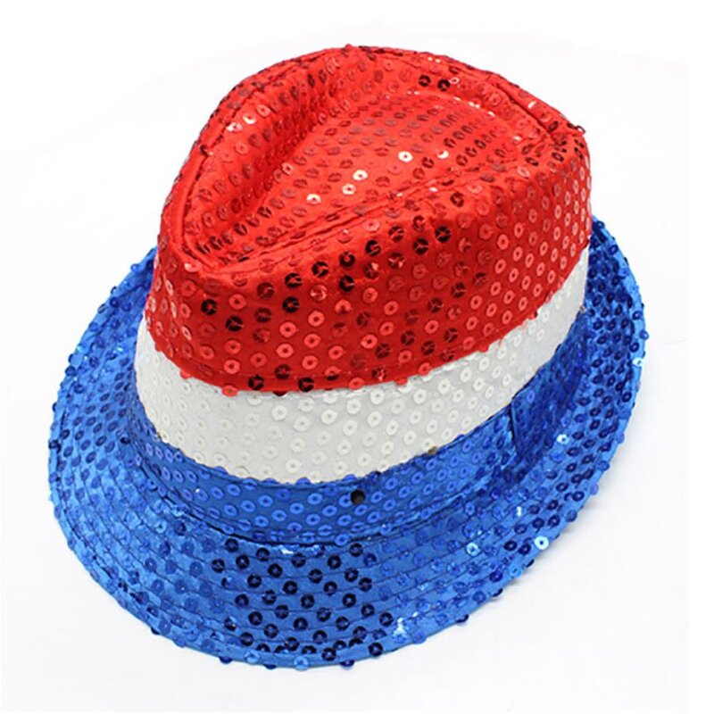 Fedora Hat Factory - OEM Adult Mardi Gras Sequin Dress-up Costume