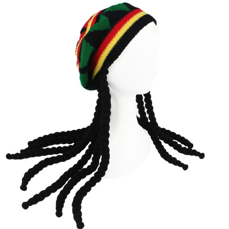 Rasta Hat Factory - OEM with Dreadlocks Winter Warm Knit Wig Cap