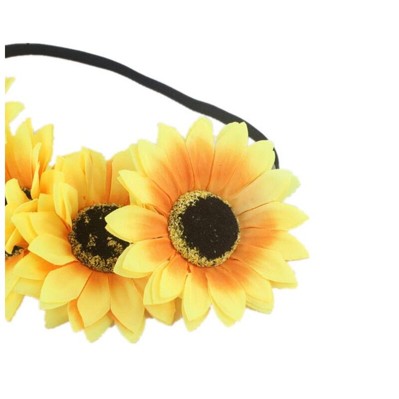 Sunflower Crown Factory - OEM Fall Big Floral Hair Wreath Bridal Headpiece