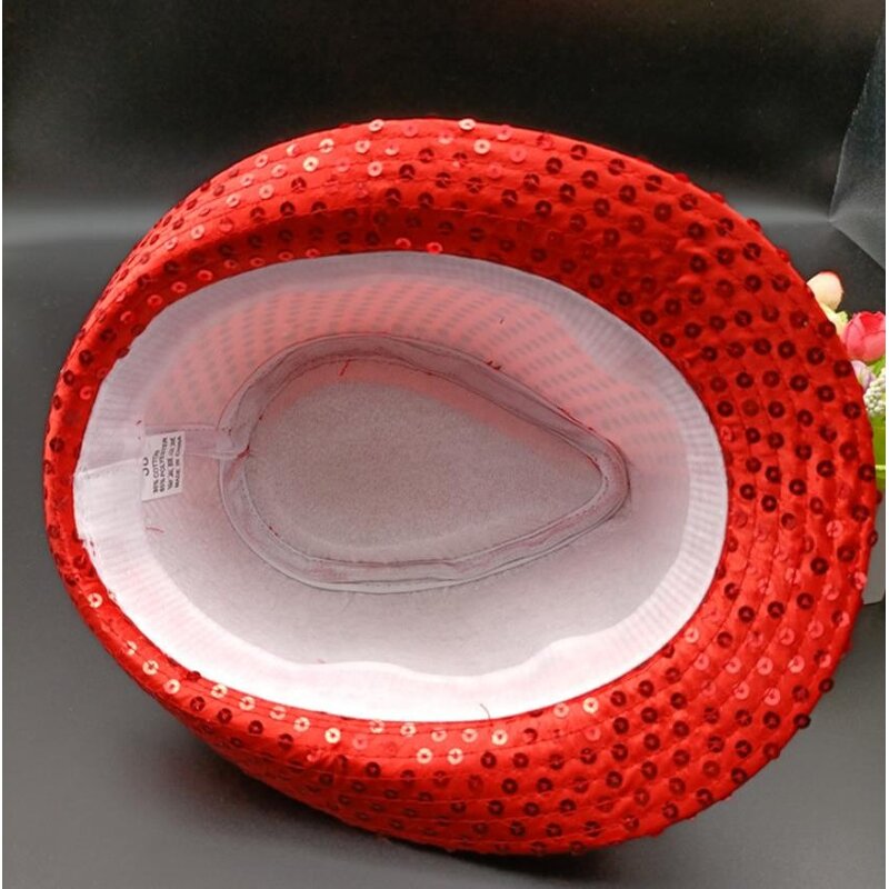 Jazz Hat Factory - OEM Sequins Retro Disco Dancing Western Cosplay