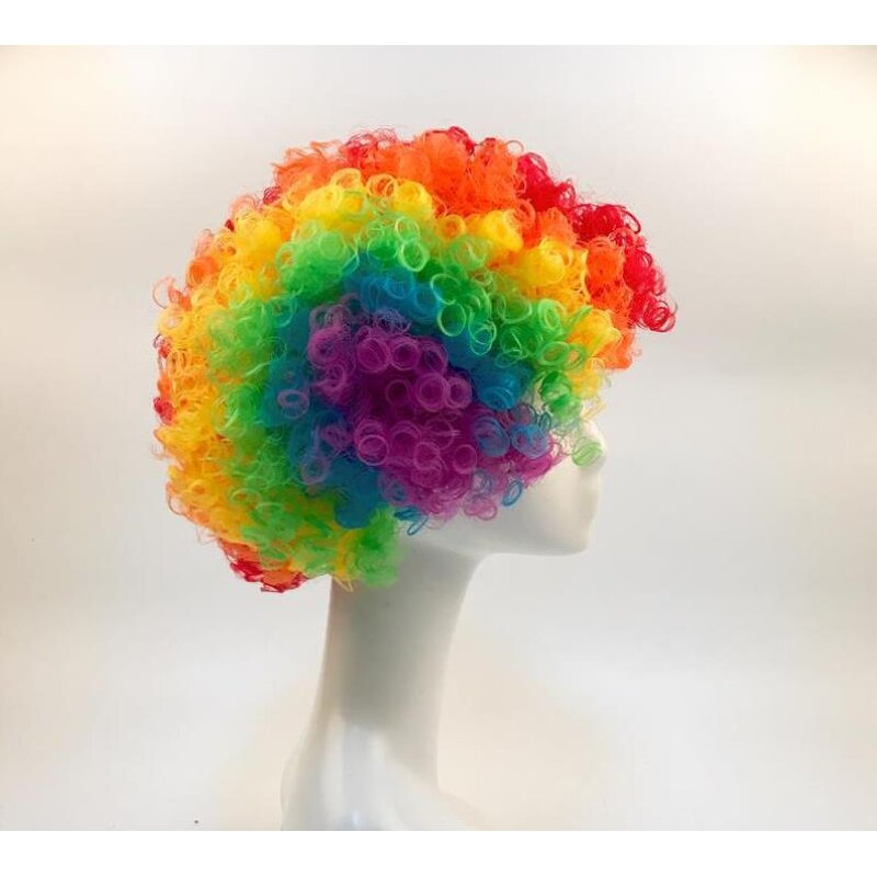 Clown Wig Hat Factory - OEM Disco Party Colorful Football Fans Fluffy