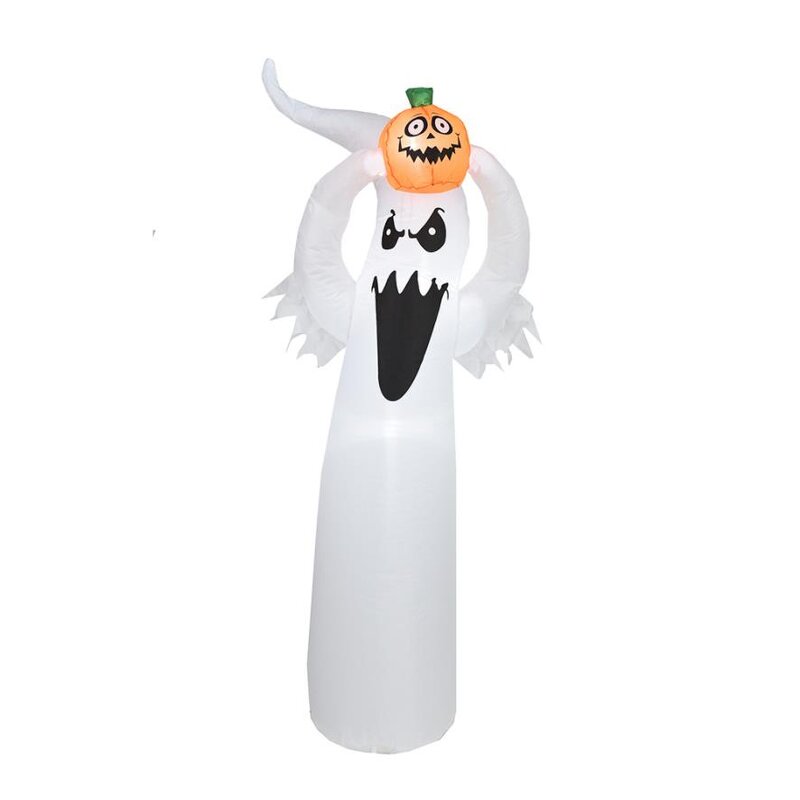 Inflatable Ghost Factory - OEM 5.9 Ft with Pumpkin Head Spooky Lawn Decor