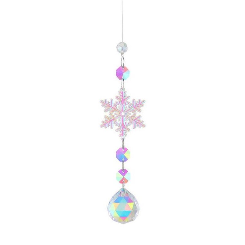 Rainbow Maker Factory - OEM Crystal Rhinestones Snowflake Ball Prism