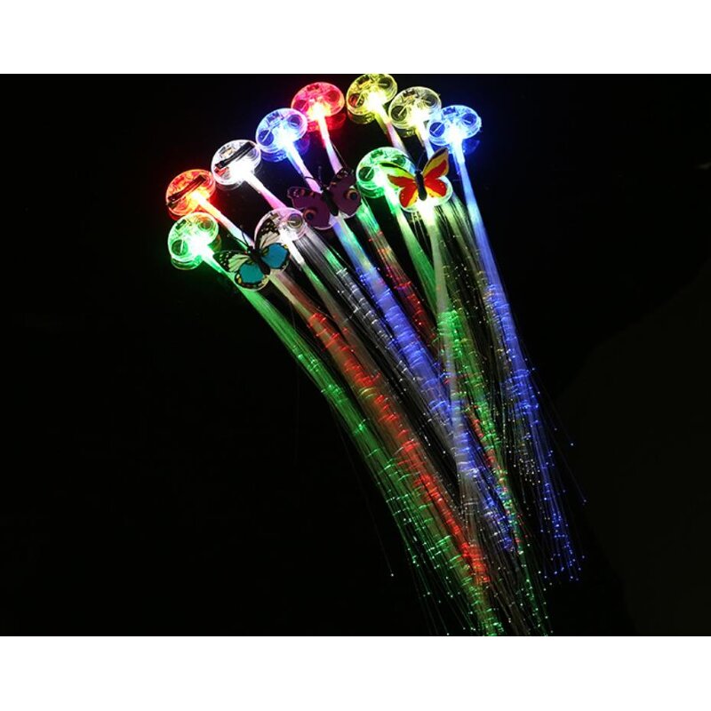 Led Hair Braids Factory - OEM Flashing Fiber Optic Rave Party Favors