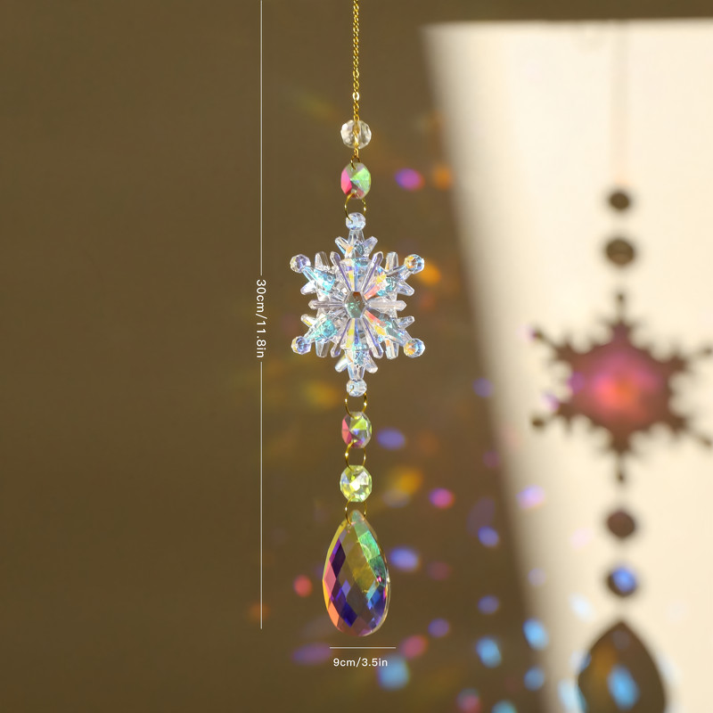 Snowflake Ornament Factory - OEM Colorful Crystal Chandelier Pendant