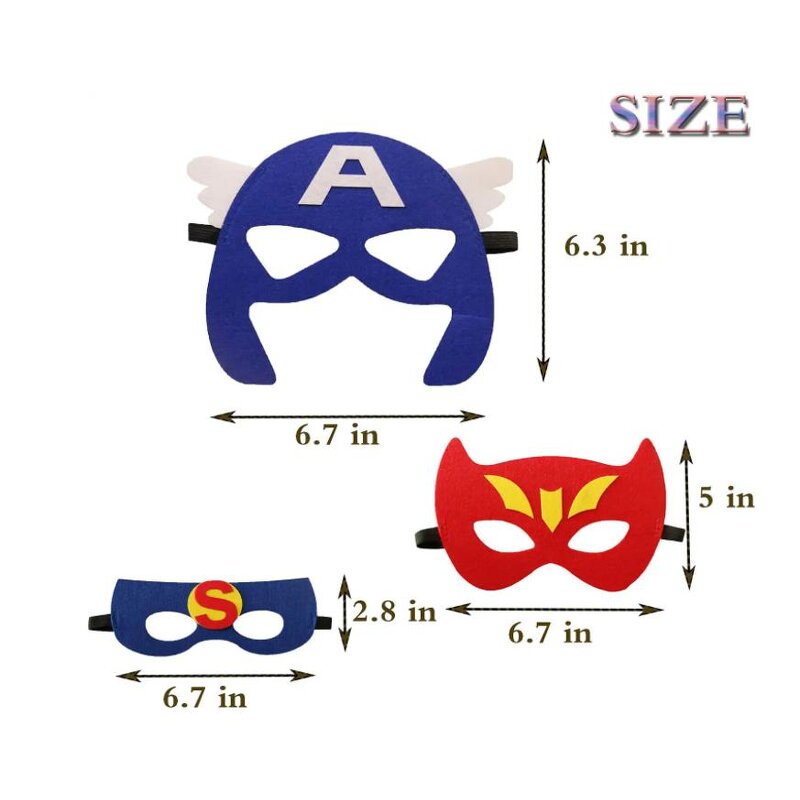 Superhero Masks Factory - OEM Felt Elastic Birthday Halloween Cosplay