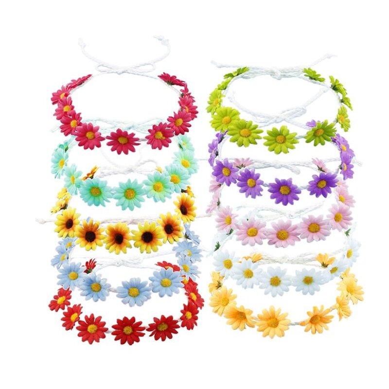 Sunflower Headband Factory - OEM Daisy Crown Adjustable Hair Wreath