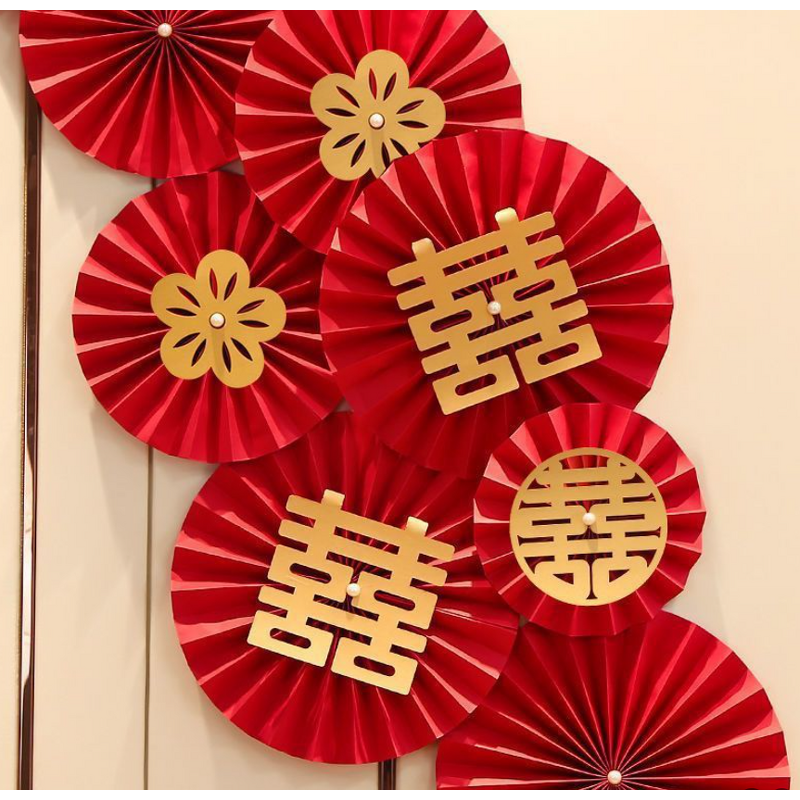 Paper Fan Flowers Factory - Bulk Wedding Birthday New Year Wall Decor