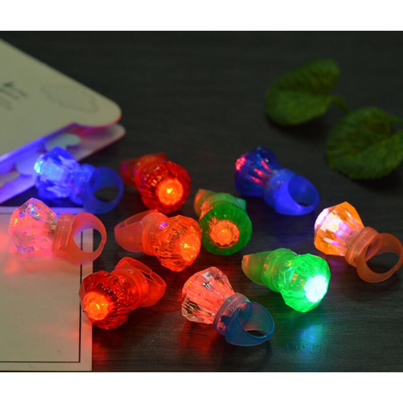 Led Rings Factory - OEM Diamond Shape Light up Flashing Finger Lights