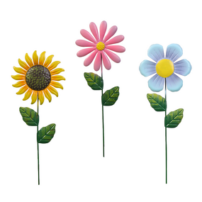 Metal Flower Garden Stakes Factory - OEM Large Colorful Landscape Decor