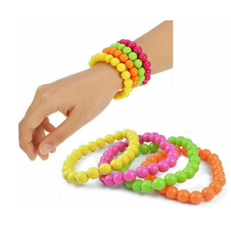 Neon Jewelry Factory - OEM Beaded Bracelets Necklaces 80s Party Costume