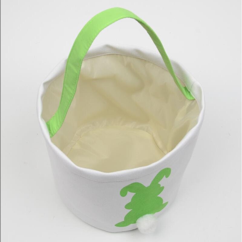 Easter Basket Factory - OEM Bunny Canvas Jute Burlap Hunt Bucket Tote