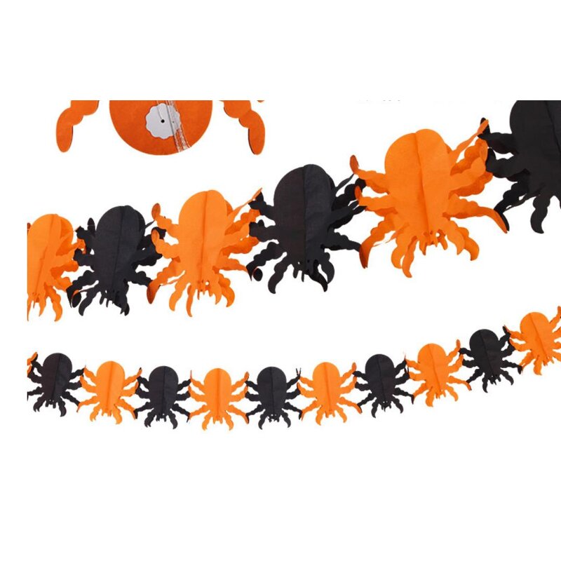 Halloween Garland Factory - OEM Big Paper Banner Strings Hanging Decor