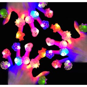 Led Rings Factory - OEM Glow Flashing Finger Rings Party Favors
