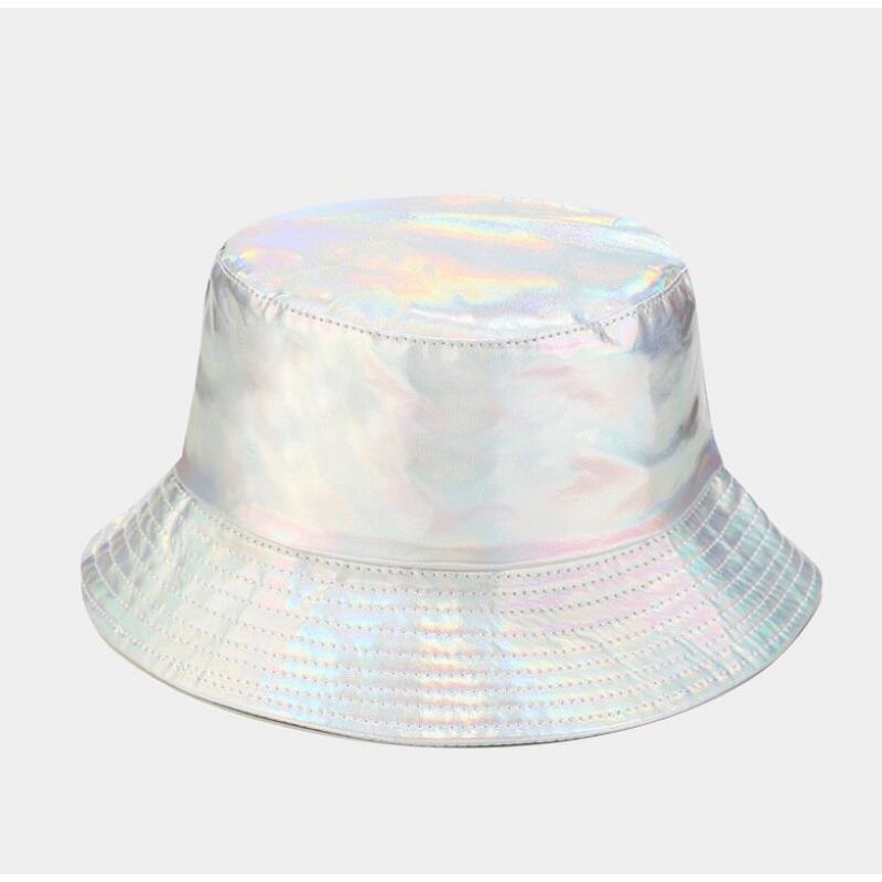 Fisherman Hat Factory - OEM Unisex Laser Metallic Holographic Bucket Cap