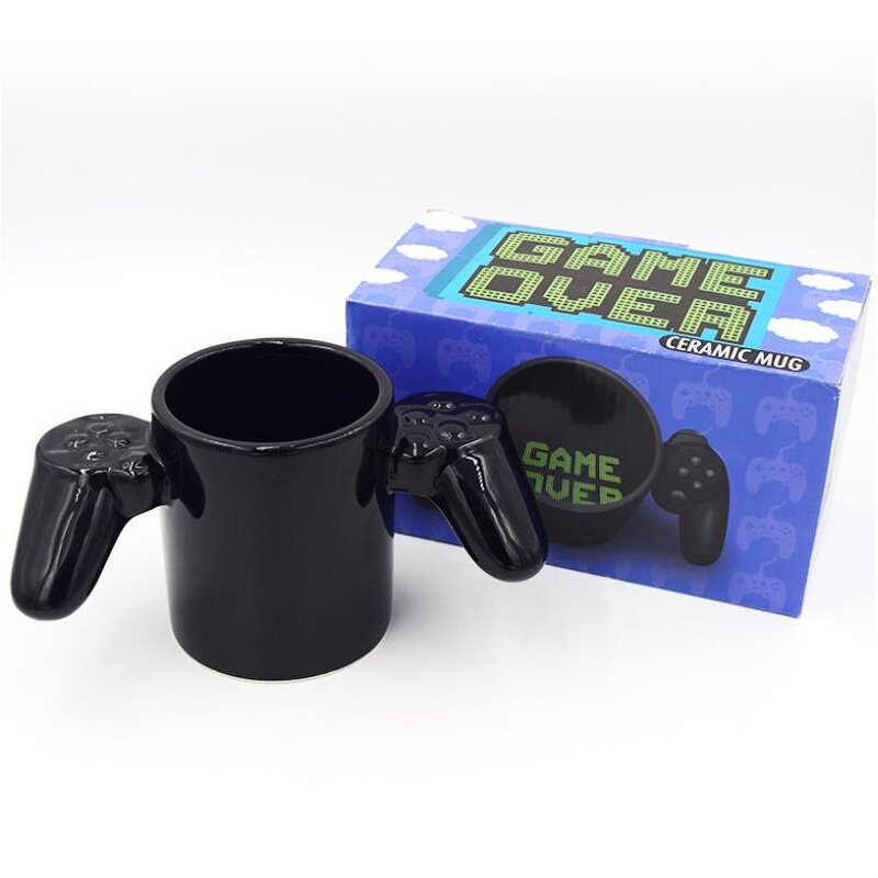 Coffee Mug Factory - OEM Game Over Ceramic Gamers Cup Controller Handle