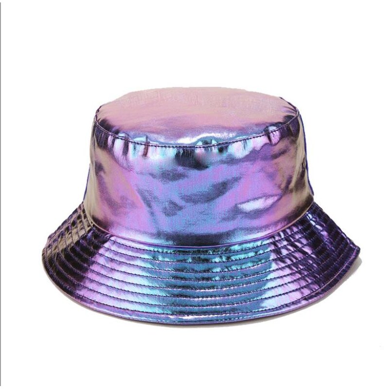 Fisherman Hat Factory - OEM Unisex Laser Metallic Holographic Bucket Cap