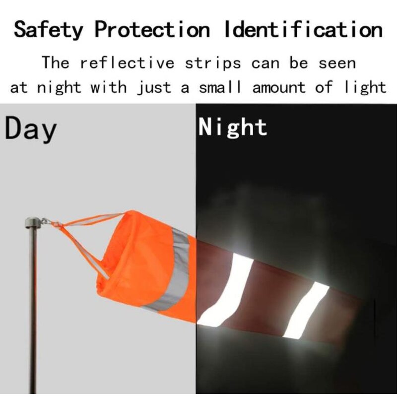 Airport Windsock Factory - OEM 31 Inch Wind Measurement Rip-stop Polyester