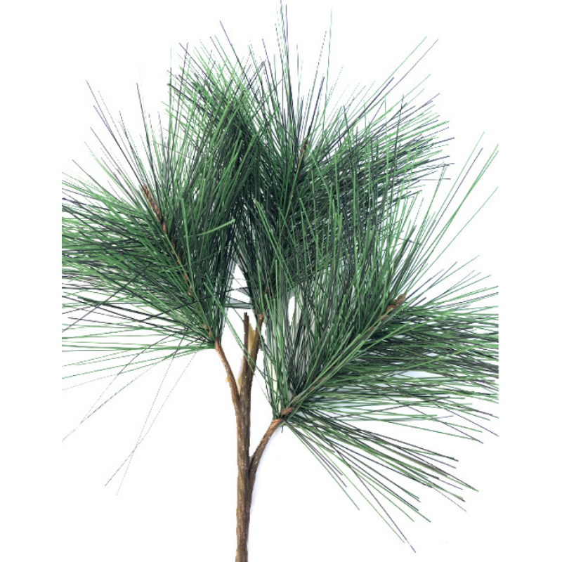 Artificial Pine Needles Factory - OEM Green Branches Christmas DIY Wreath