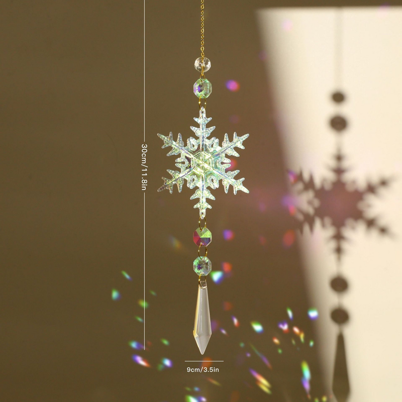 Snowflake Ornament Factory - OEM Colorful Crystal Chandelier Pendant