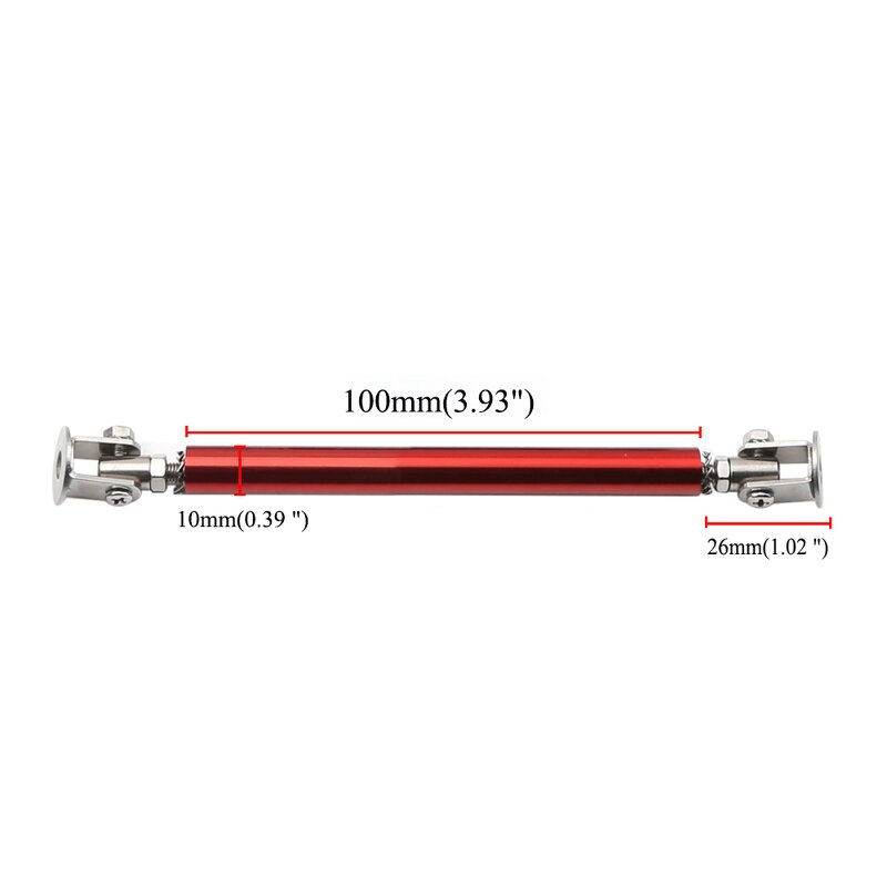 Bumper Lip Support Rod Supplier - OEM/ODM Carbon Fiber Adjustable 4''-6'' Strut