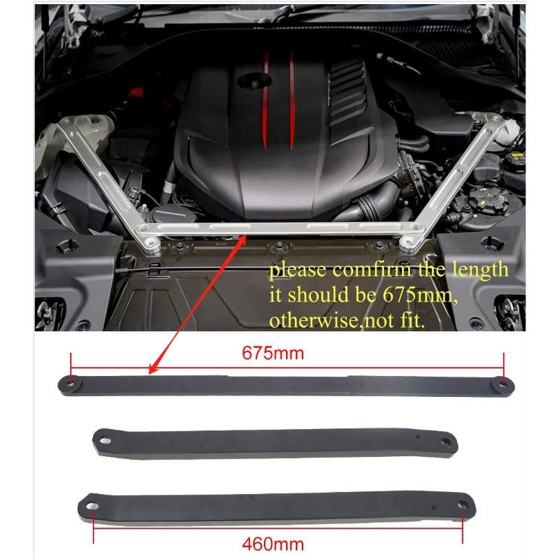 Strut Tower Bar Manufacturer - OEM/ODM for Toyota GR Supra A90 A91 Black Silver