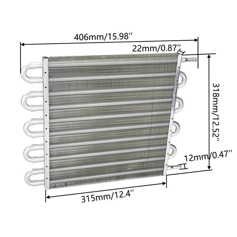 Transmission Oil Cooler Factory - OEM/ODM Universal 10 Row 15.5'' Aluminum