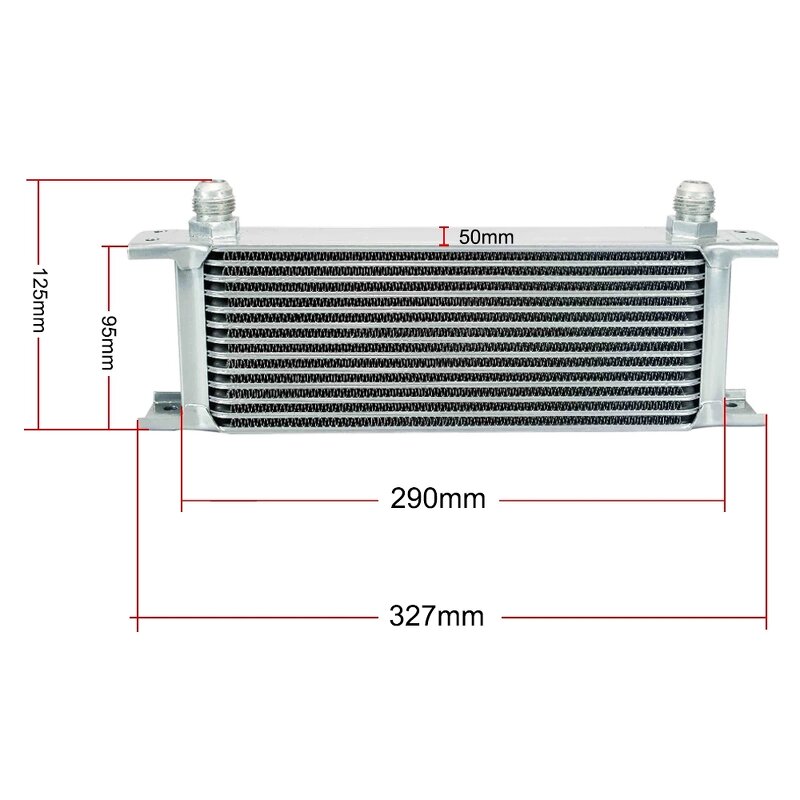 Oil Cooler Core Factory - OEM/ODM 10AN 13 Row Universal British Type Racing
