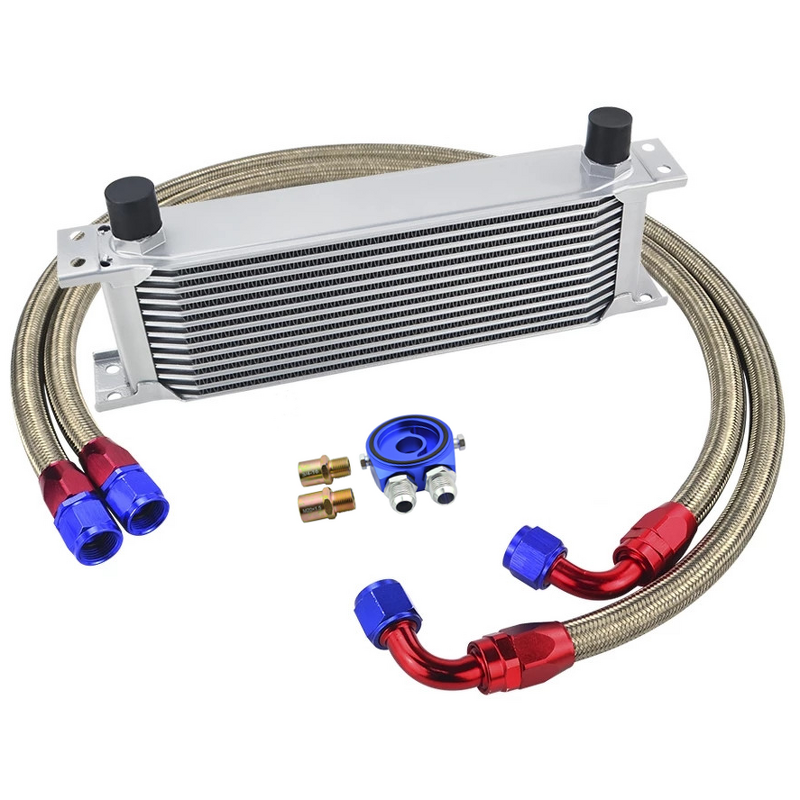 Oil Cooler Kit Manufacturer - OEM/ODM British Type 13 Row Core with Adapter