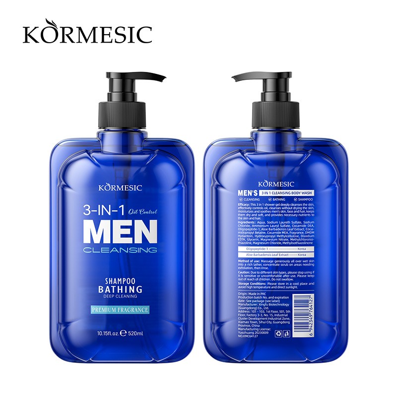 Mens Body Wash Manufacturer - Bulk Orange Extract 3-in-1 Cleansing