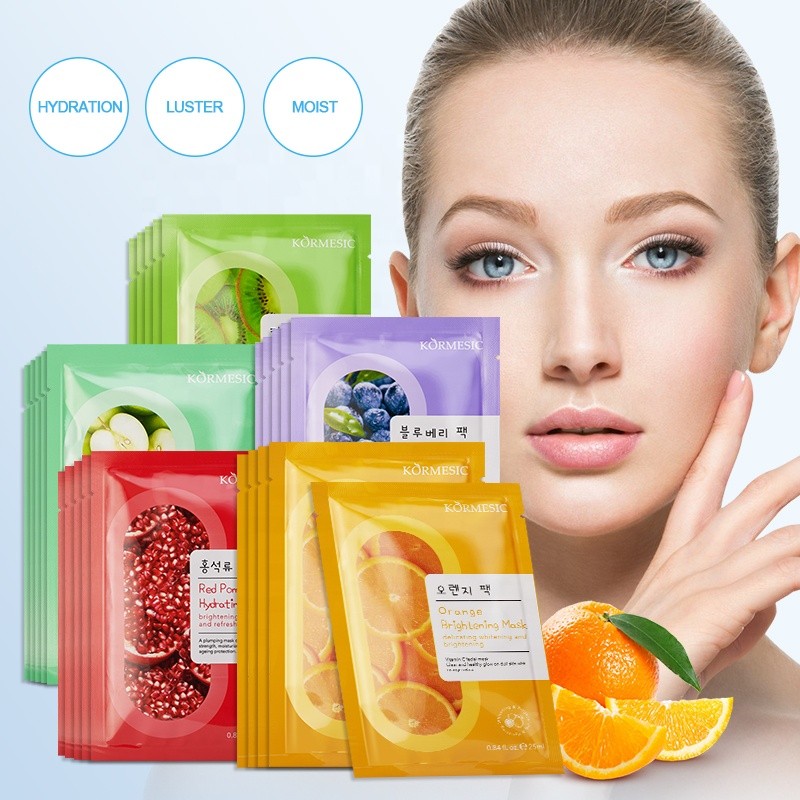 Facial Mask Factory - OEM Fruit Vitamin C Hyaluronic Moisturizing