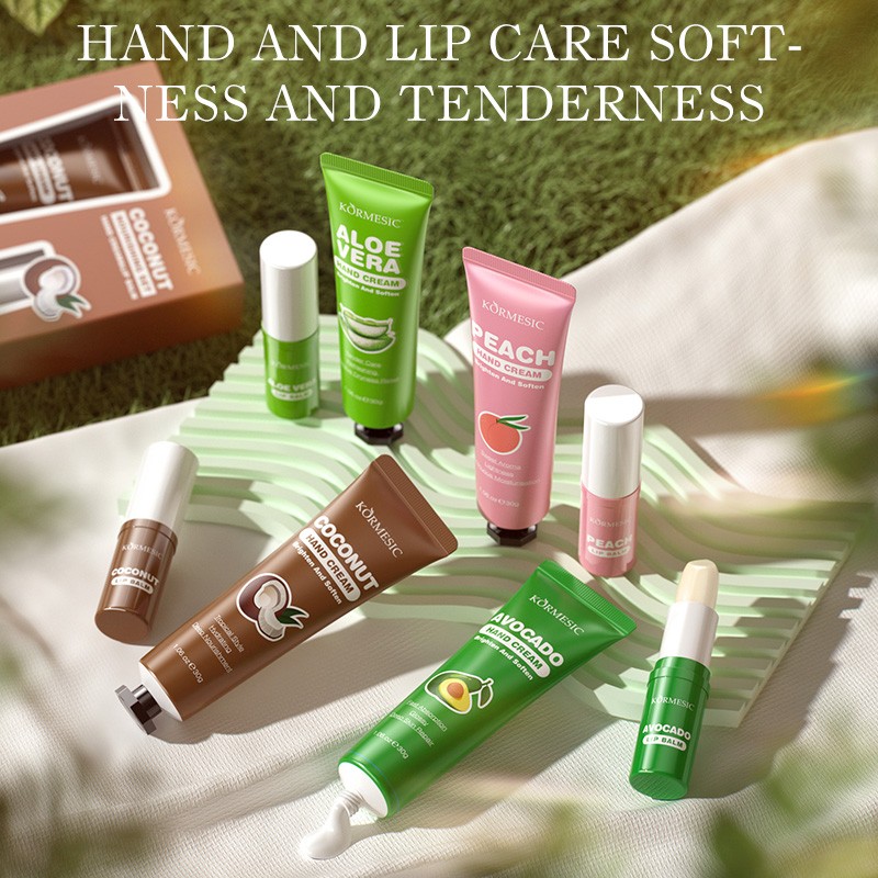 Hand Cream Set Manufacturer - OEM Floral Fruity Lip Balm Combo