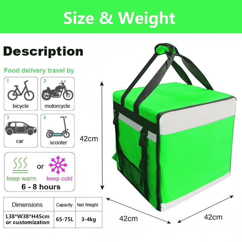 Food Delivery Backpack Factory - OEM/ODM Modern Style Waterproof Thermal Carrier Cooler