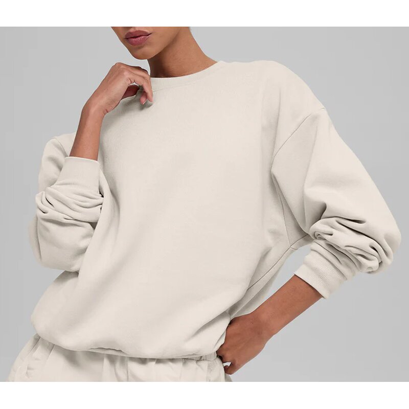 Sweatshirt Supplier - OEM/ODM Custom Logo Anti-Wrinkle Cotton Oversized Crewneck