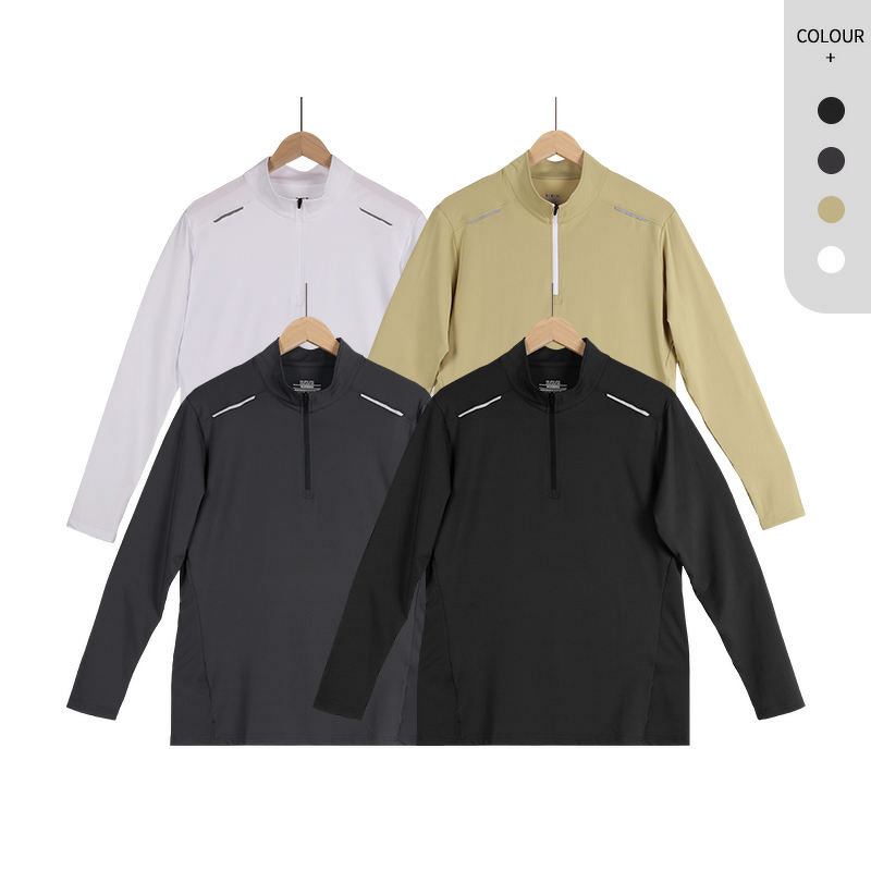 Fleece Pullover Supplier - OEM/ODM Athletic Performance Mens Quick Dry Button-Up