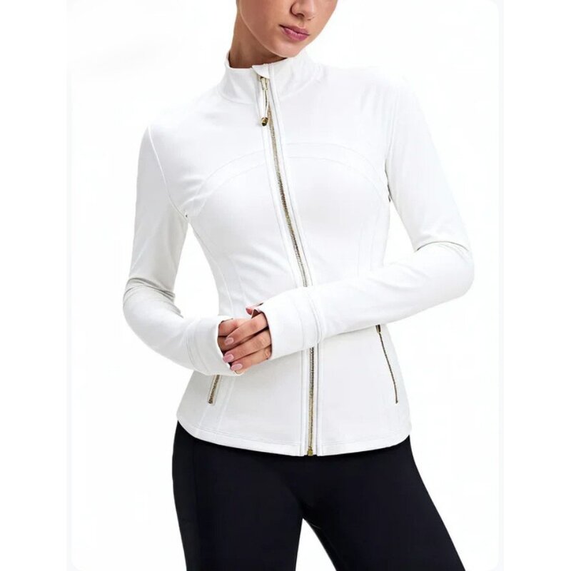Sports Jacket Factory - OEM/ODM Women's Workout Gold Zipper Quick Dry Yoga