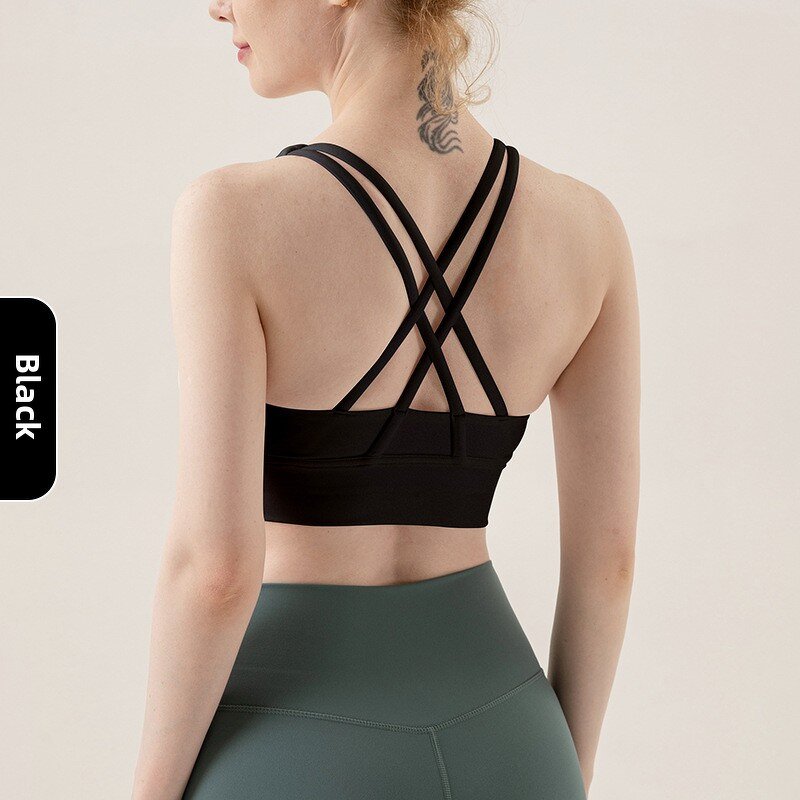 Sports Bra Manufacturer - OEM/ODM European American High-Intensity Push-Up Cross-Back