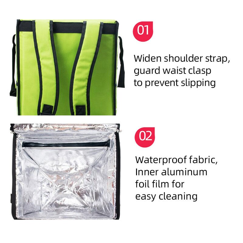 Bike Delivery Bag Factory - OEM/ODM Custom Logo Heavy Duty Waterproof Insulated Tote