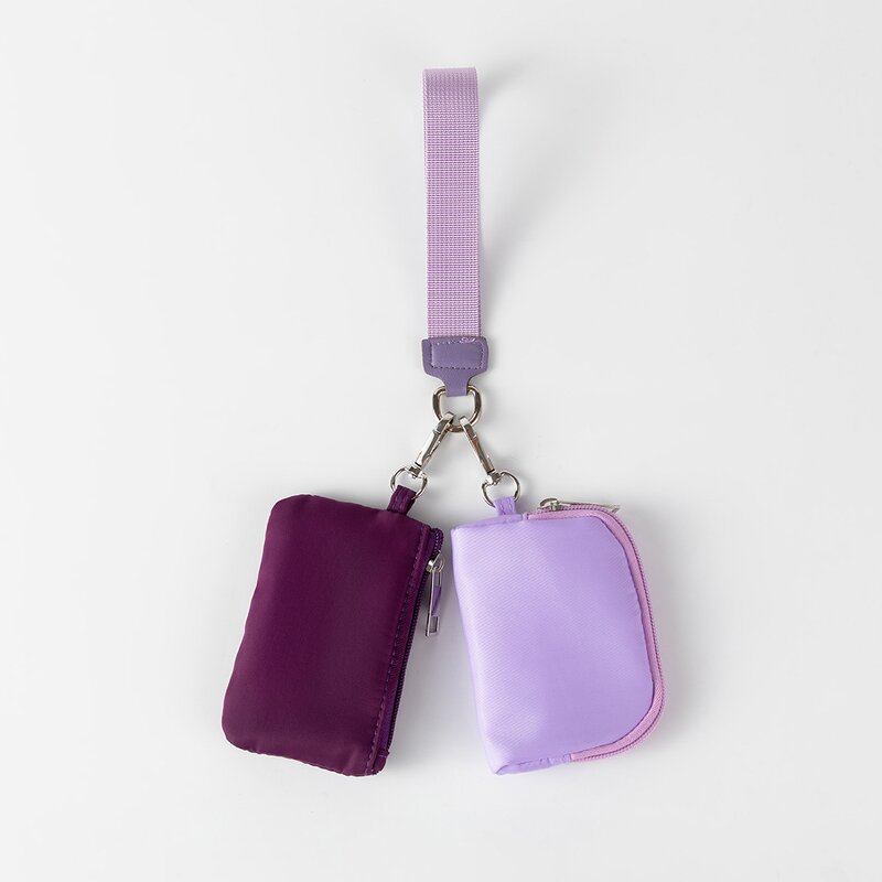 Key Chain Bag Manufacturer - OEM/ODM Hot-Selling Mini Change Storage Dual Wristlet