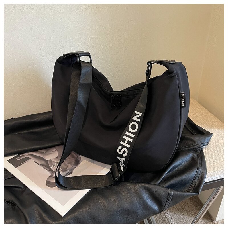 Satchel Bag Manufacturer - OEM/ODM Unisex Waterproof Oxford Cloth Crescent Zipper