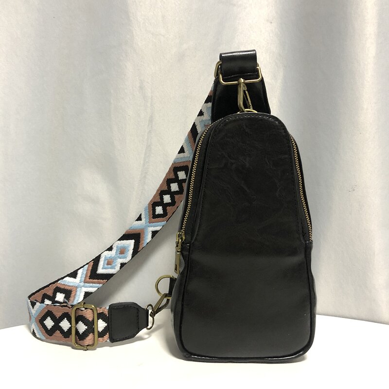 Waist Bag Supplier - OEM/ODM Custom Women's Sports PU Crossbody Retro Polyester