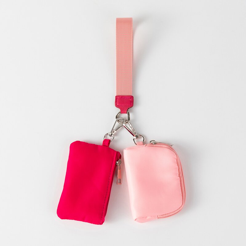 Key Chain Bag Manufacturer - OEM/ODM Hot-Selling Mini Change Storage Dual Wristlet