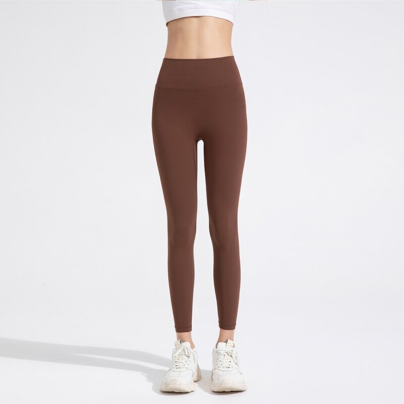 Leggings Factory - OEM/ODM Custom European American High Waist Yoga Pants Peach