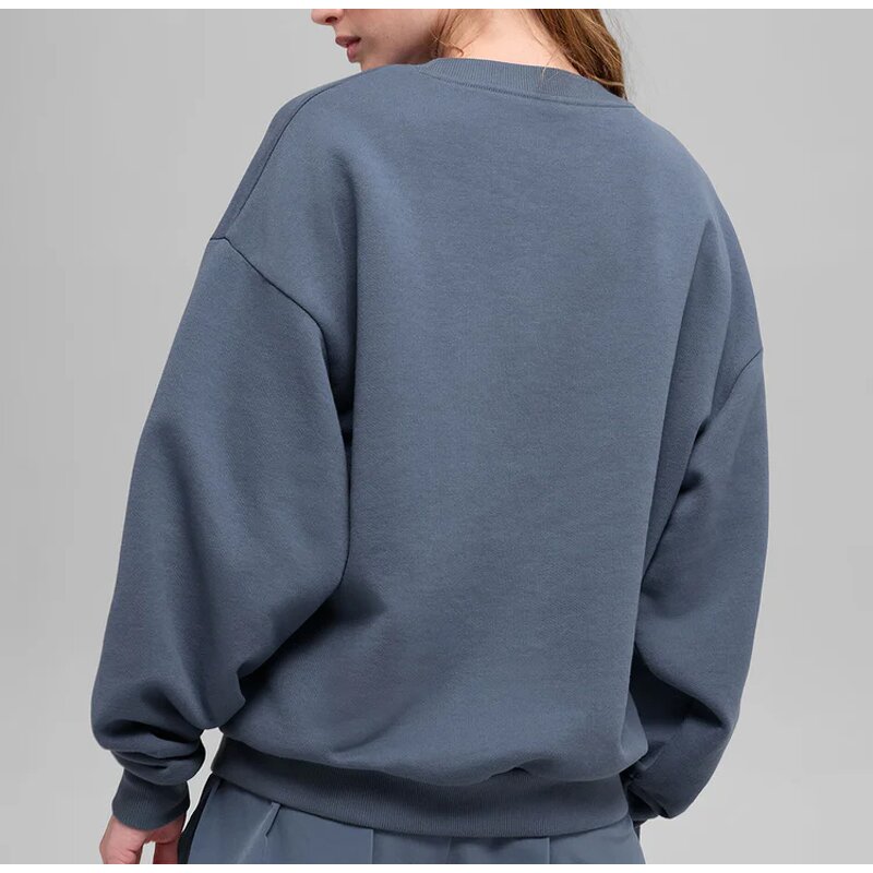 Sweatshirt Factory - OEM/ODM Custom Women Drop Shoulder Oversized Crewneck
