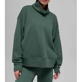 Mock Neck Sweater Factory - OEM/ODM Custom Embroidered Plain Long Sleeve Oversized
