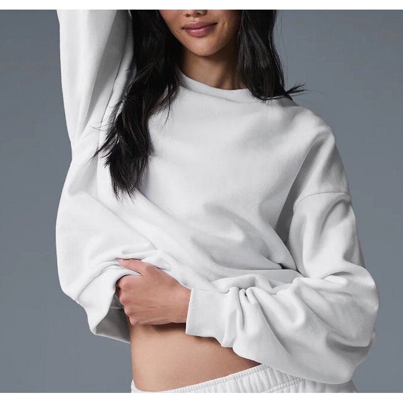 Sweatshirt Supplier - OEM/ODM Custom Logo Anti-Wrinkle Cotton Oversized Crewneck